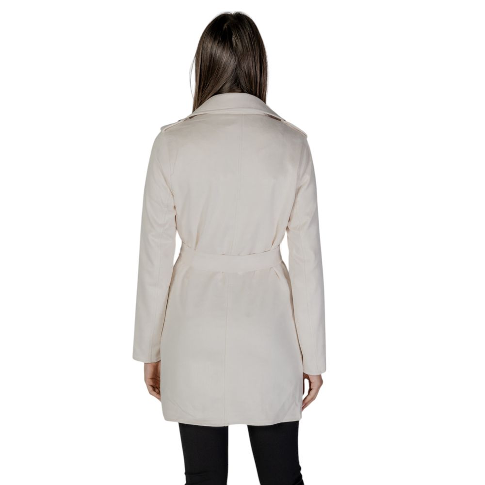 Morgan De Toi Cream Polyester Coat