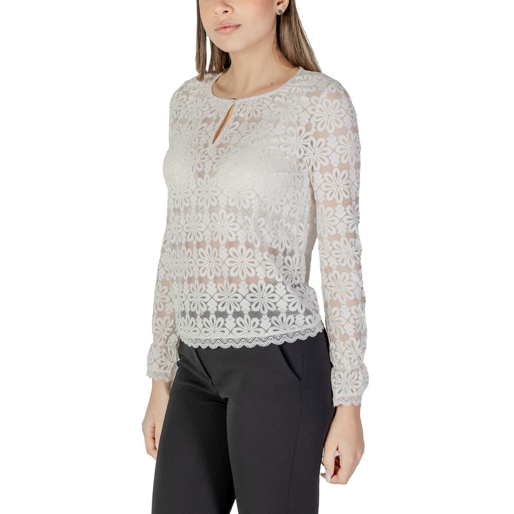 Morgan De Toi Cream Polyamide Long Sleeve