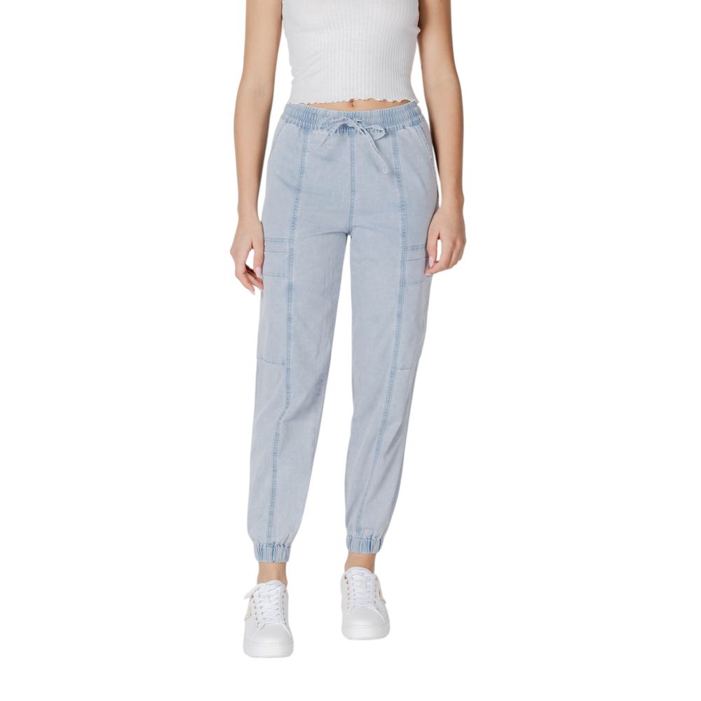 Desigual Light Blue Cotton Boyfriend Jean