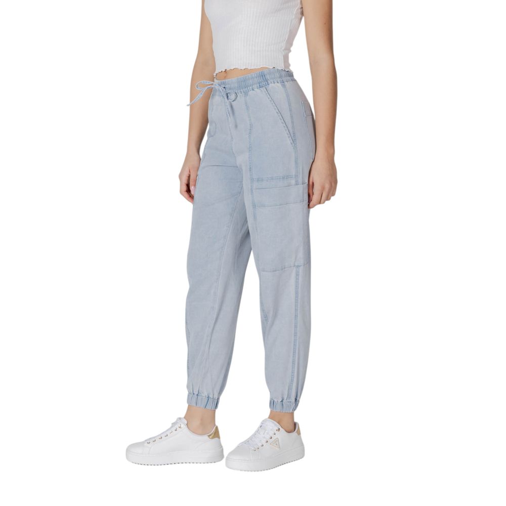 Desigual Light Blue Cotton Boyfriend Jean