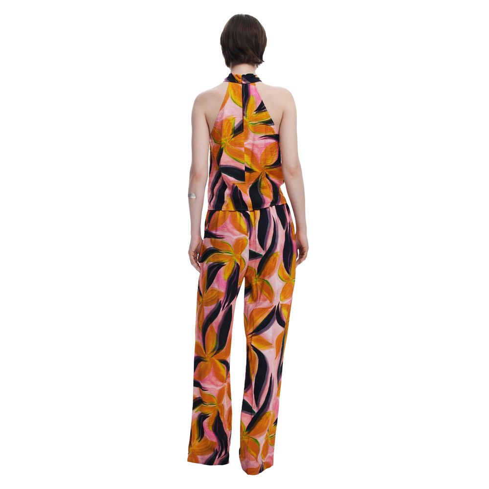 Desigual Orange Viscose Pant