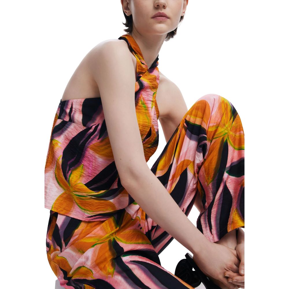 Desigual Orange Viscose Pant