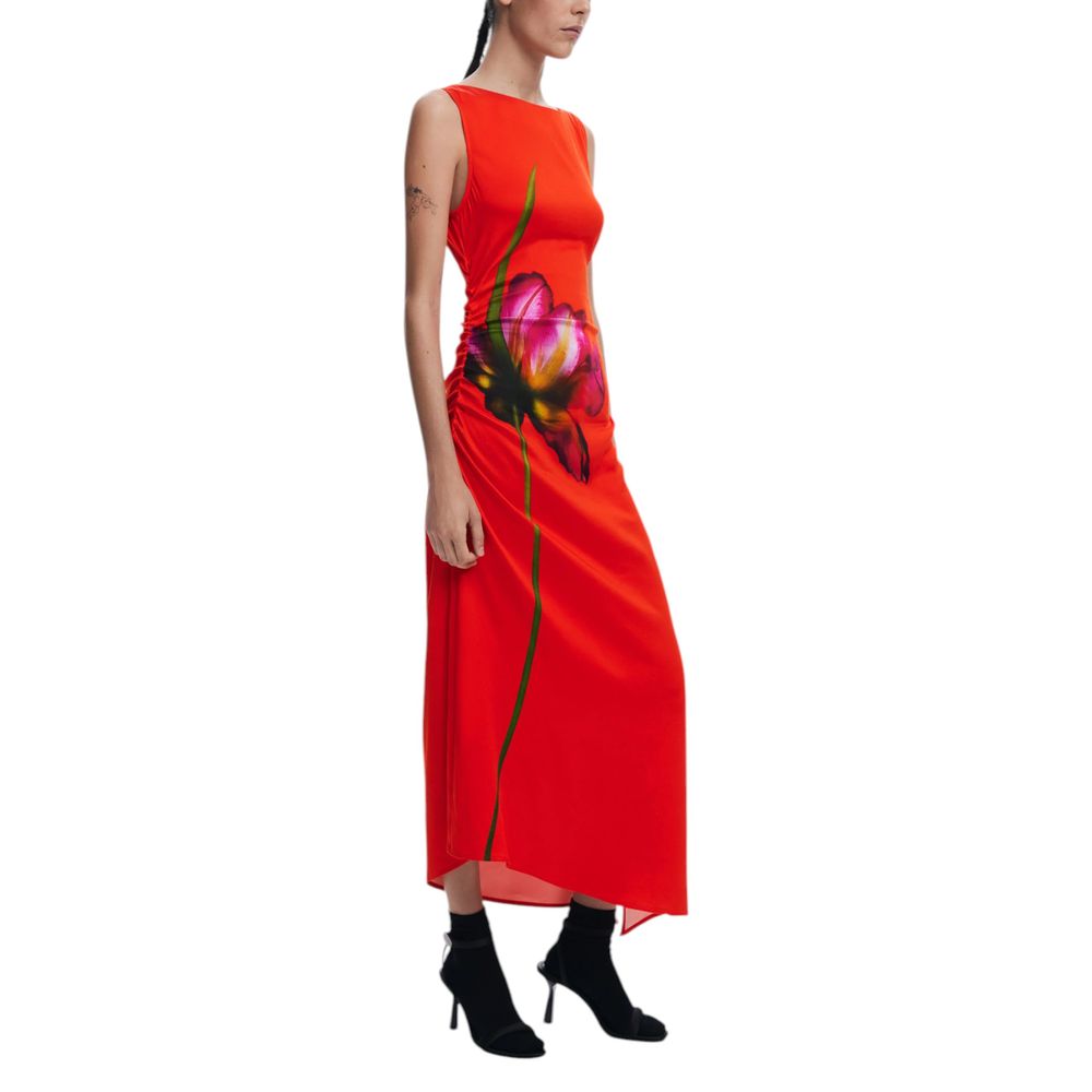 Desigual Red Viscose Long