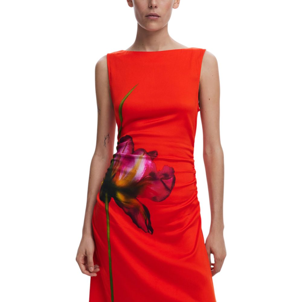 Desigual Red Viscose Long