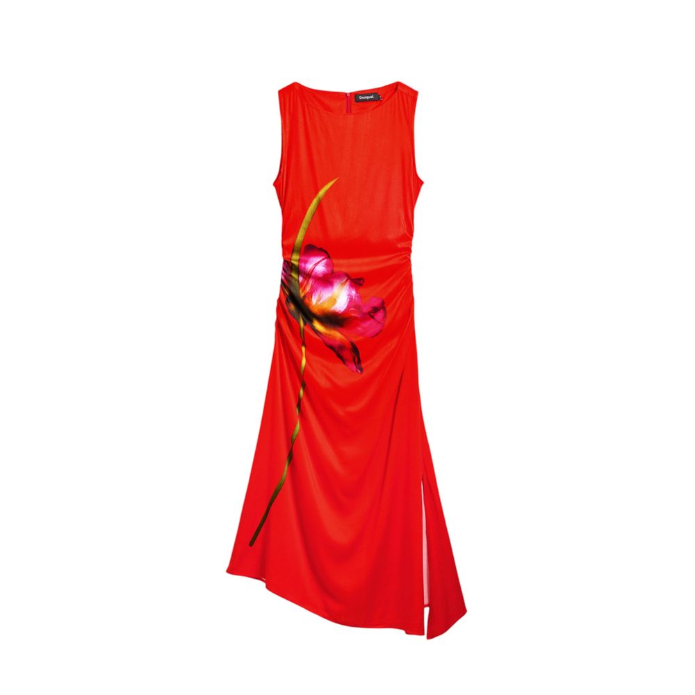 Desigual Red Viscose Long