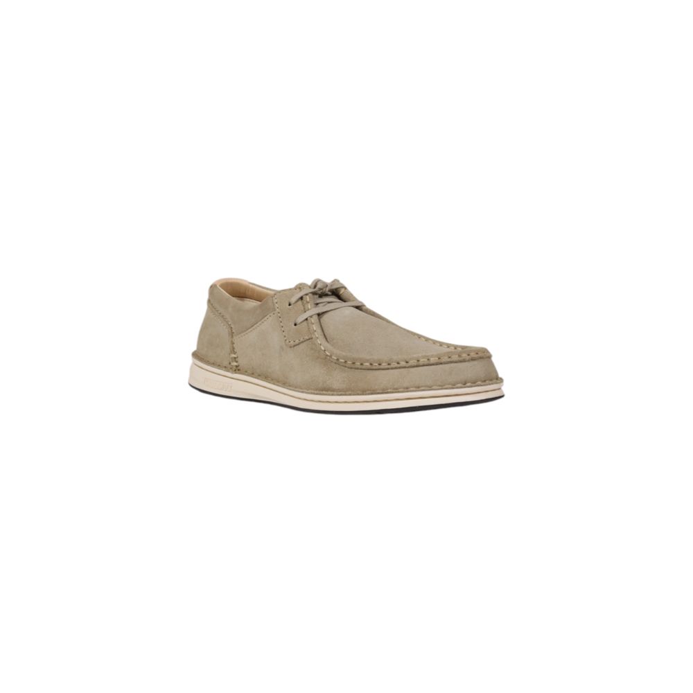 Birkenstock Gray Leather Oxfords And Derby