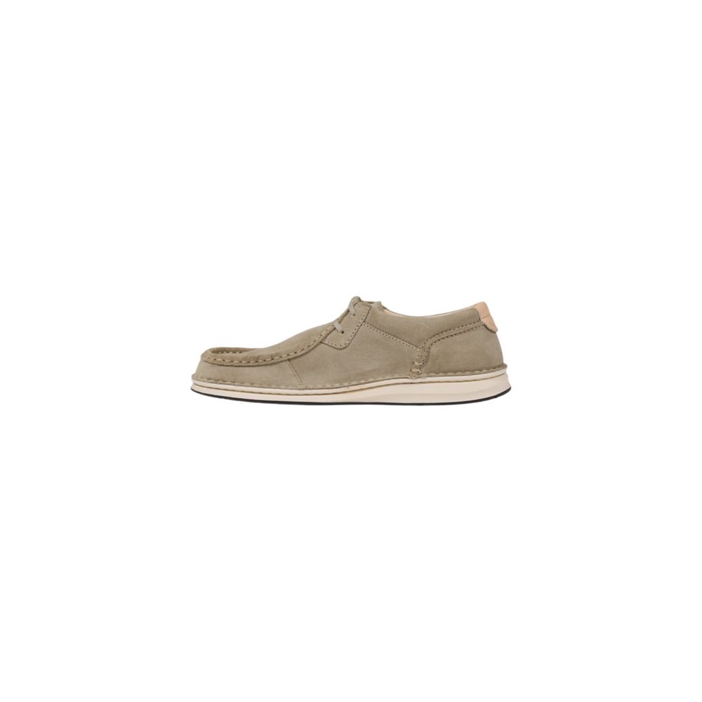 Birkenstock Gray Leather Oxfords And Derby