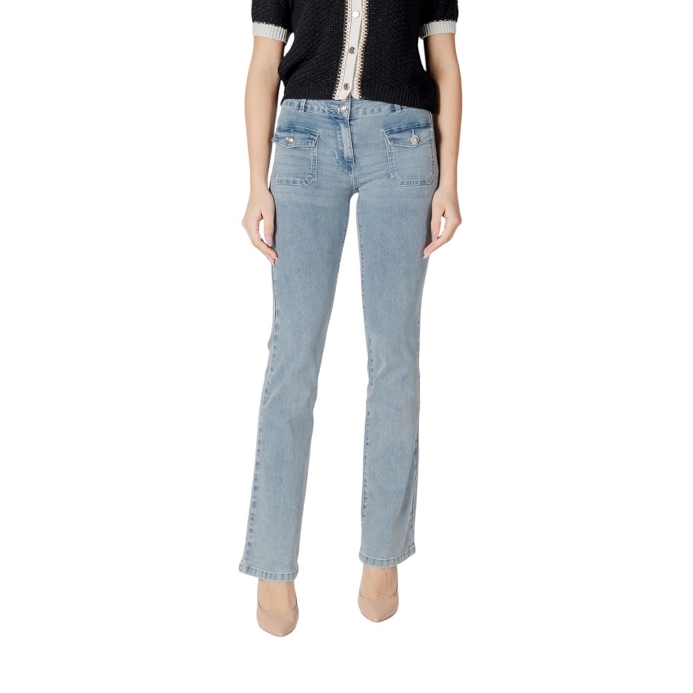 Morgan De Toi Blue Cotton Slim Fit Jean