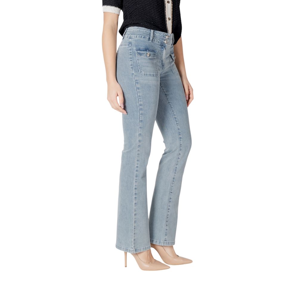 Morgan De Toi Blue Cotton Slim Fit Jean