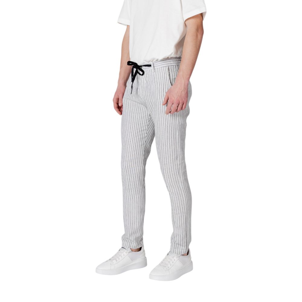 Gianni Lupo Black Linen Pant