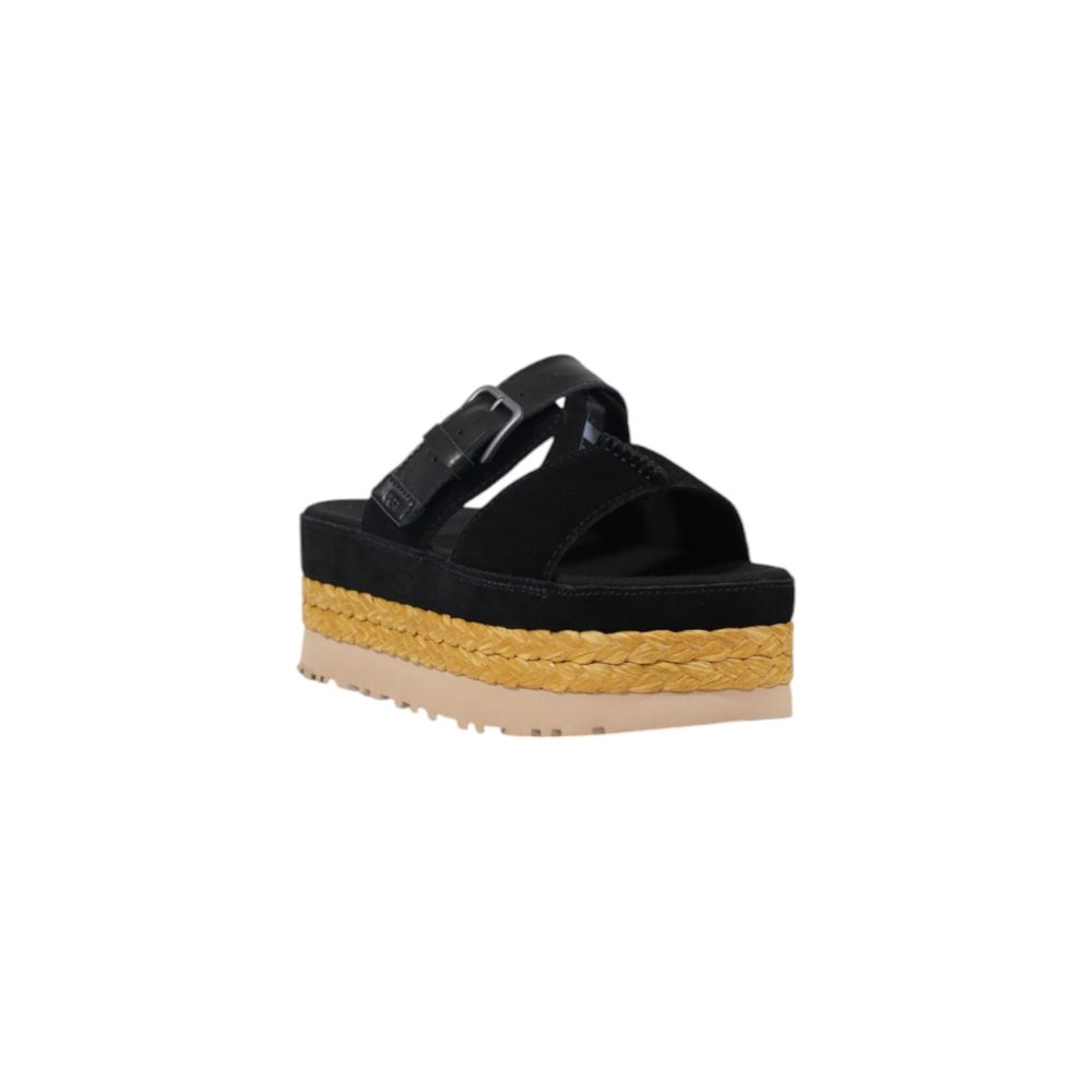 UGG Black Suede Leather Sandal
