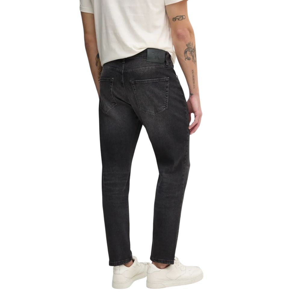 Calvin Klein Jeans Black Cotton Relaxed Fit Jean