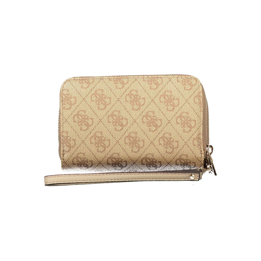 Guess Jeans Beige Polyethylene Women Wallet