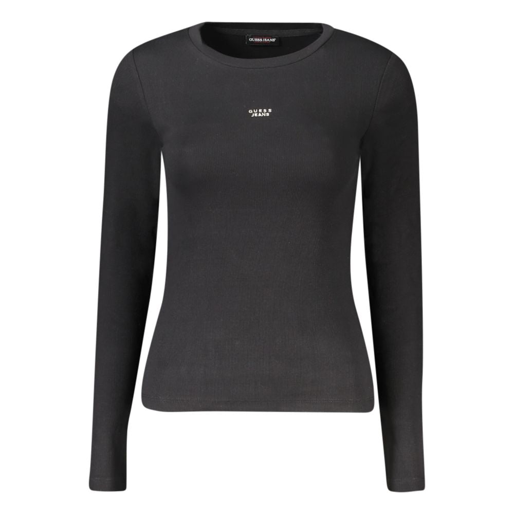 Guess Jeans Black Cotton Women T-Shirt