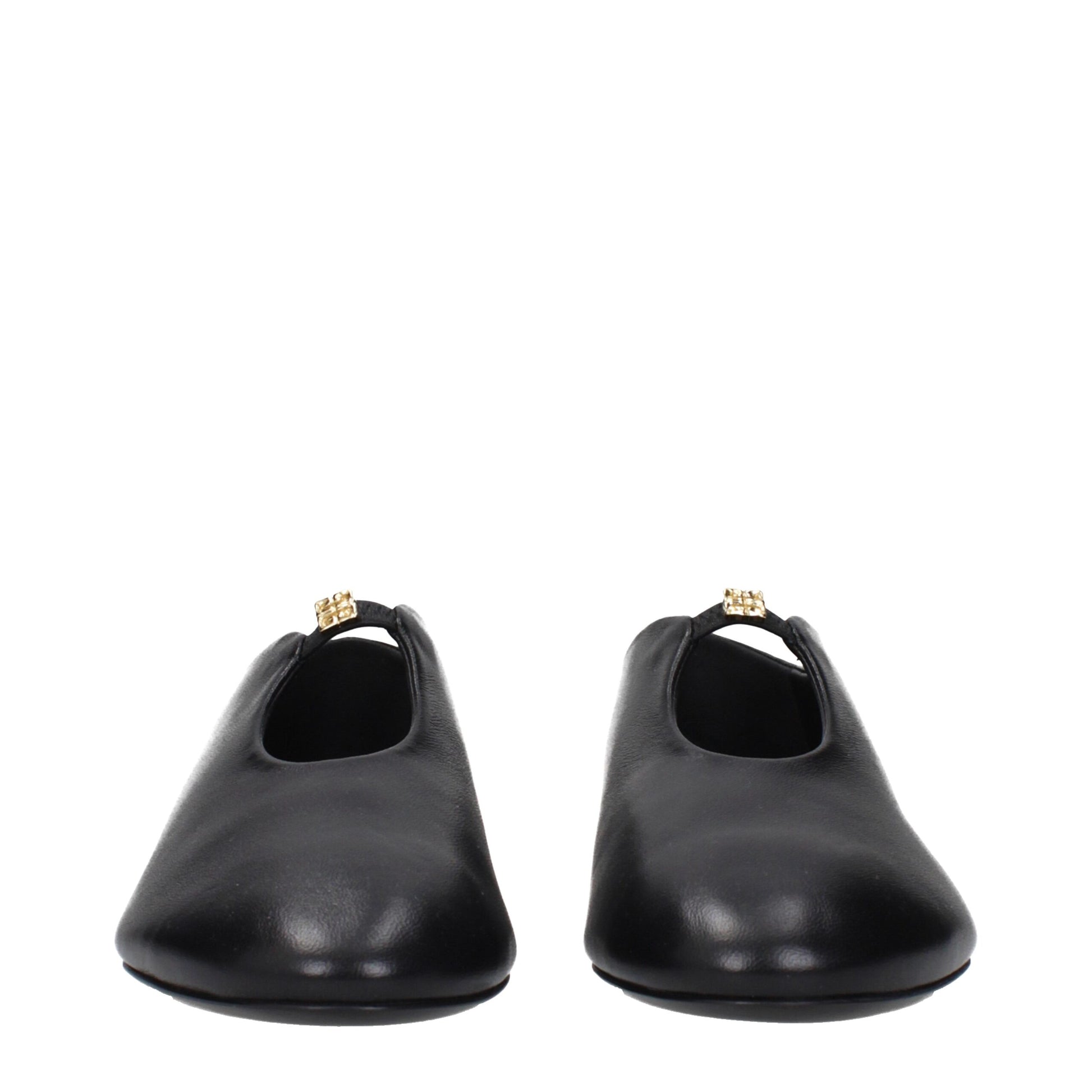 Givenchy Black Leather Ballet Flats