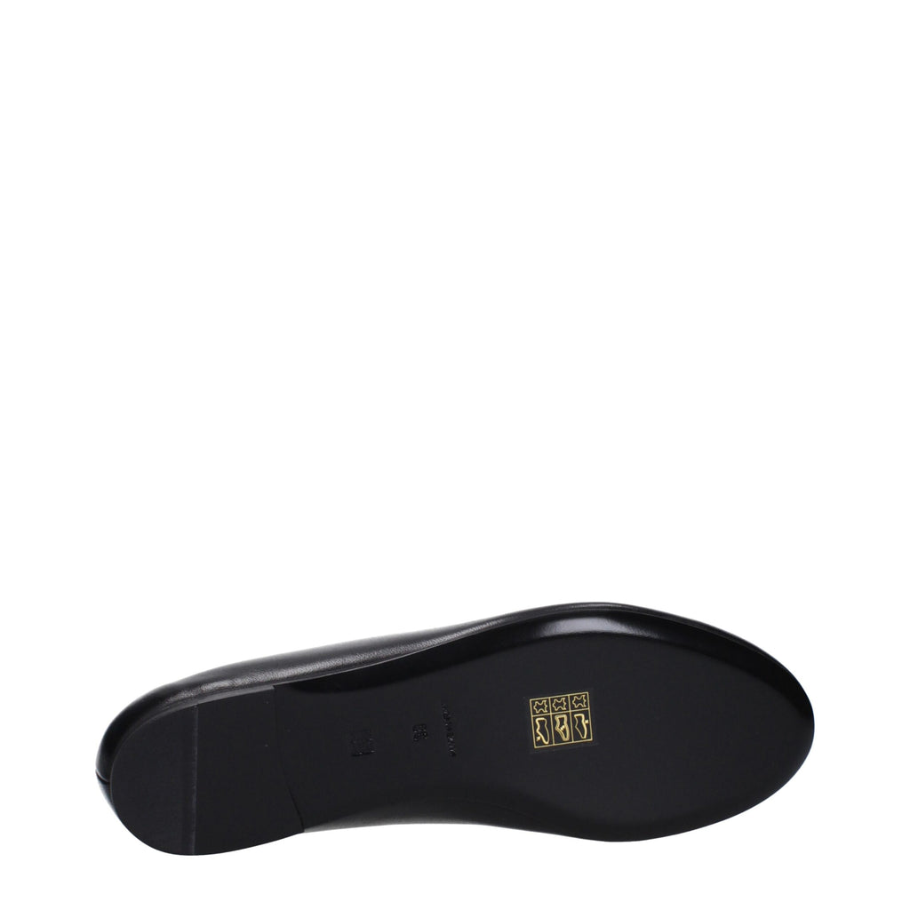 Givenchy Black Leather Ballet Flats