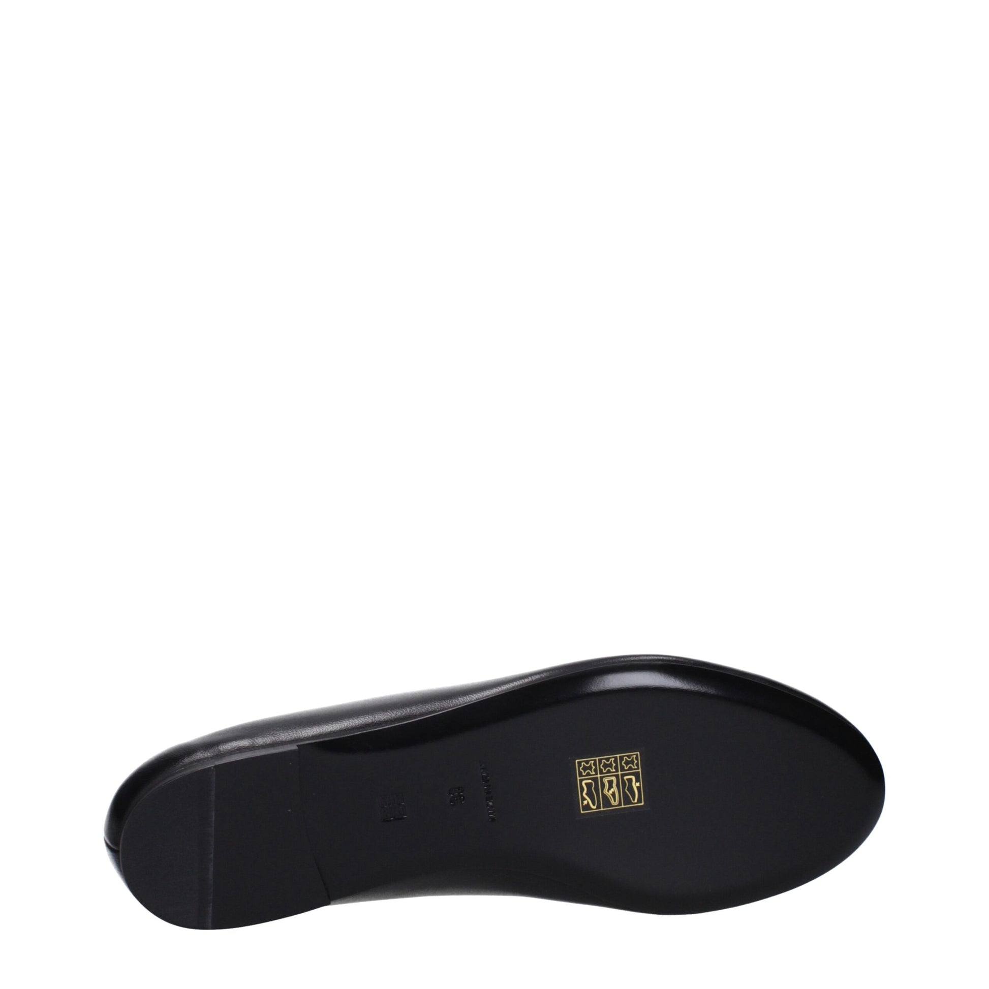 Givenchy Black Leather Ballet Flats