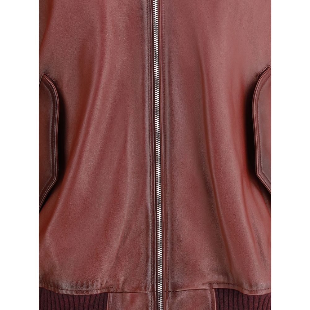 Valstar Bordeaux Lambskin Bomber