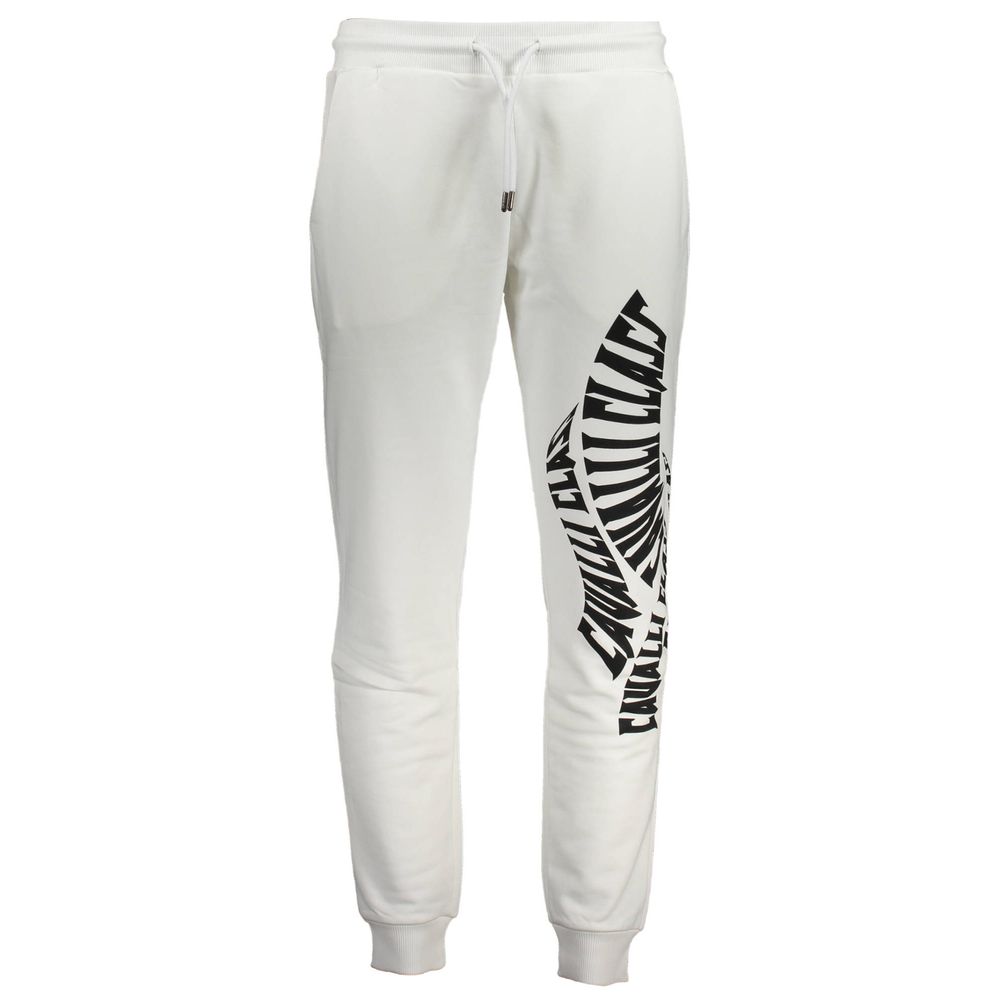 Cavalli Class White Cotton Pant