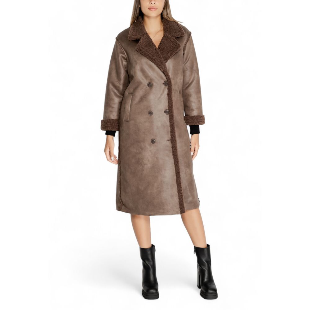 Cleré Brown Polyester Coat