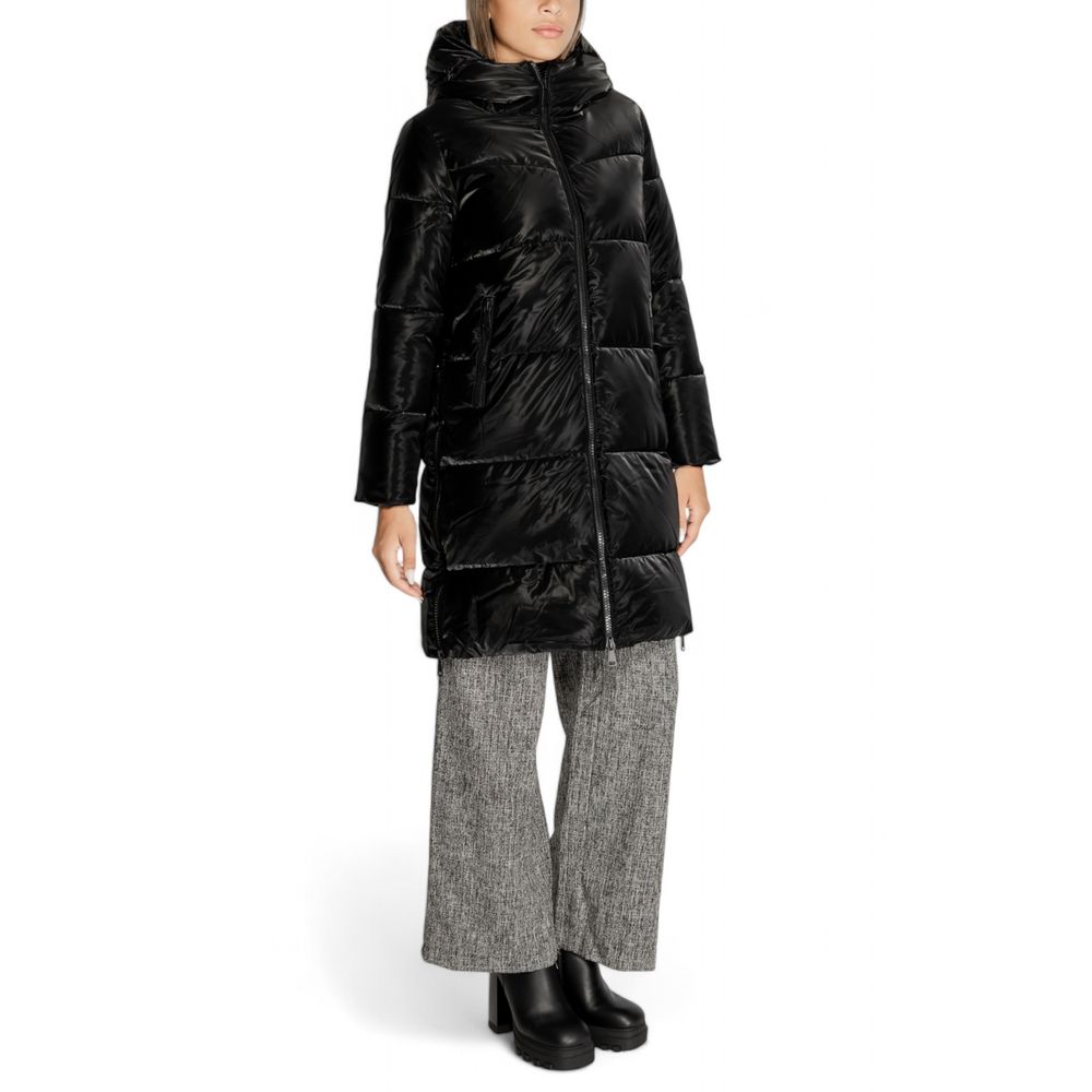 Cleré Black Polyester Jackets & Coat