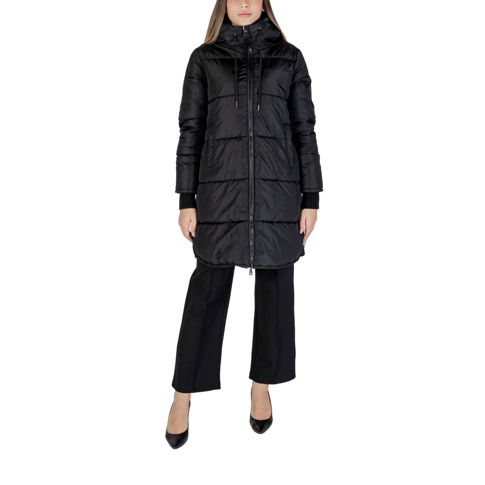 Cleré Black Polyester Jackets & Coat