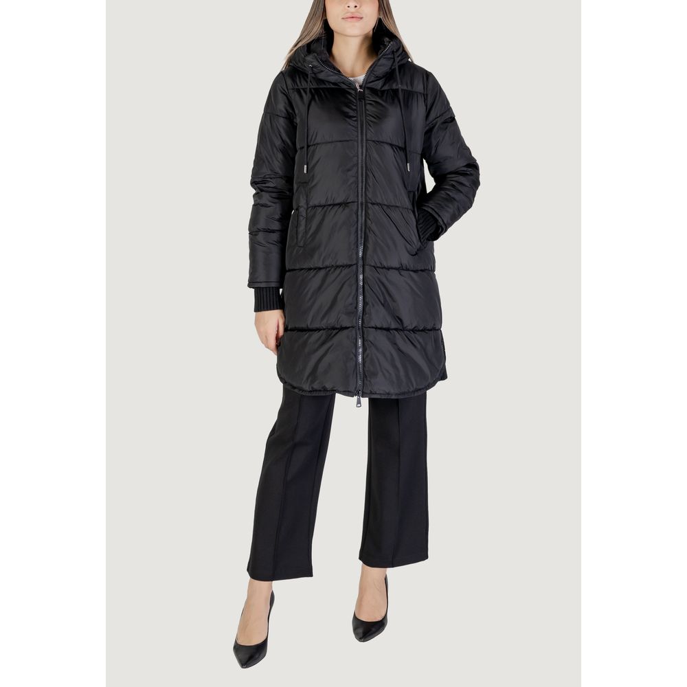 Cleré Black Polyester Jackets & Coat