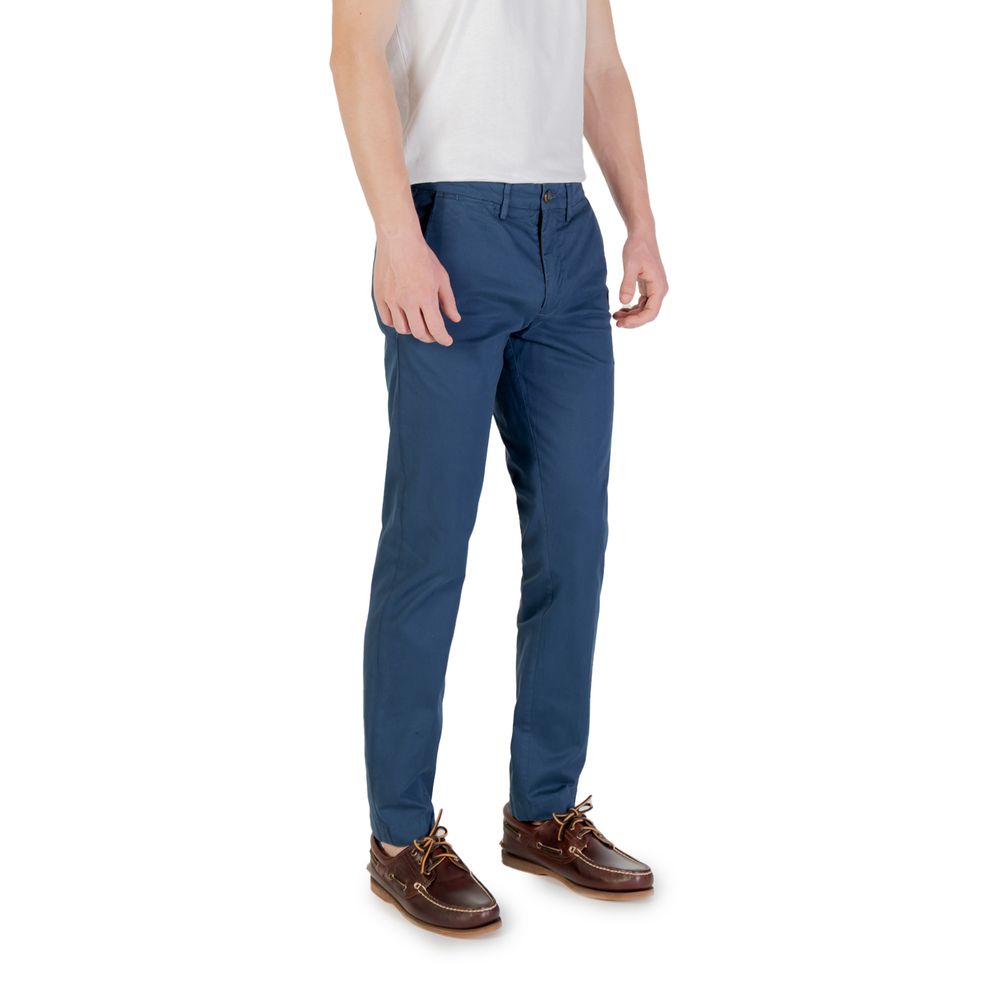 Borghese Blue Cotton Skinny Pant