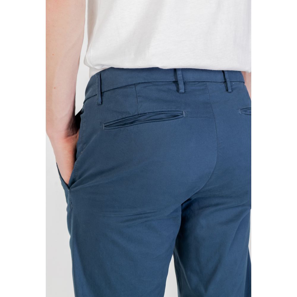 Borghese Blue Cotton Skinny Pant