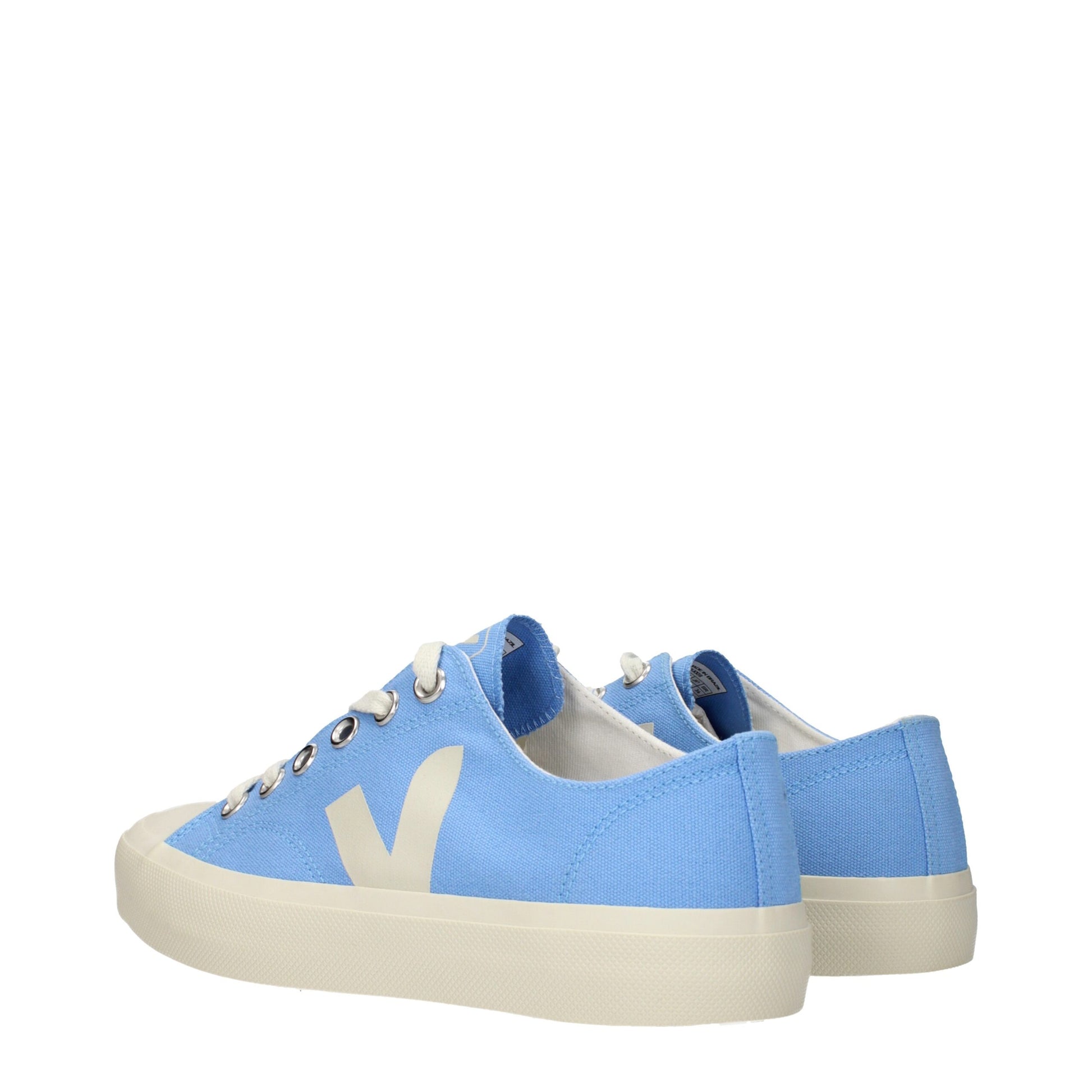 Veja Light Blue Fabric Low Tops