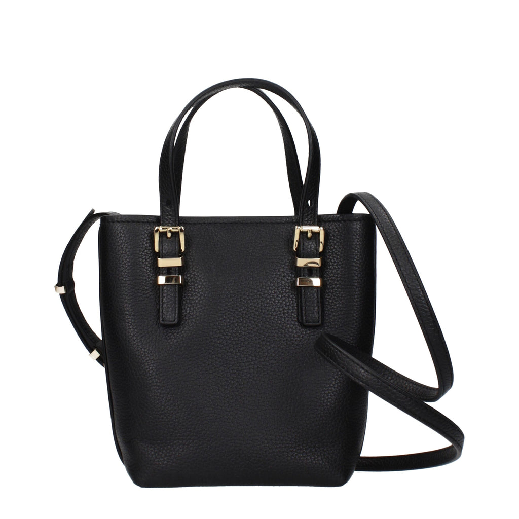 Michael Kors Black Leather Handbags
