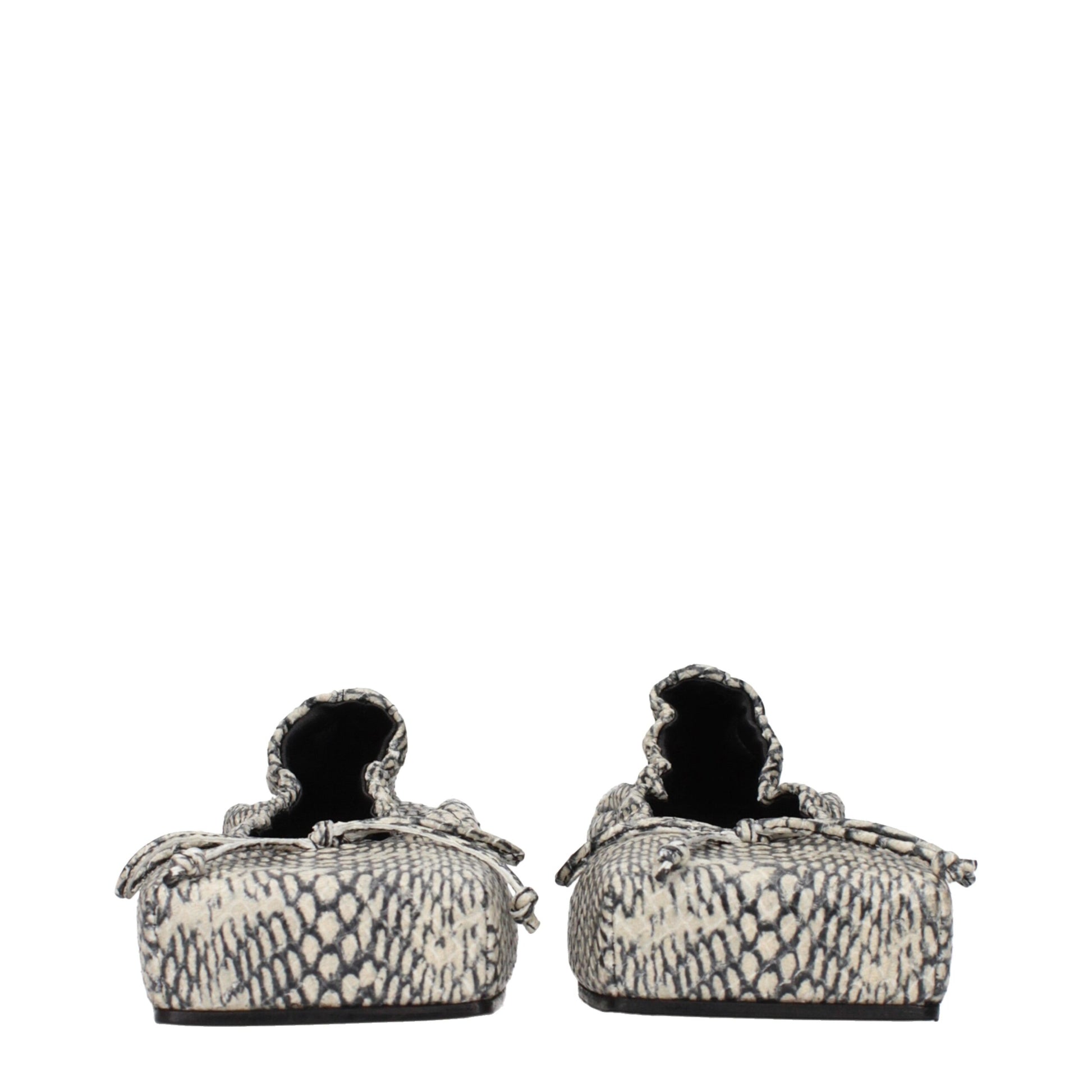 Jacquemus Beige Leather Ballet Flats