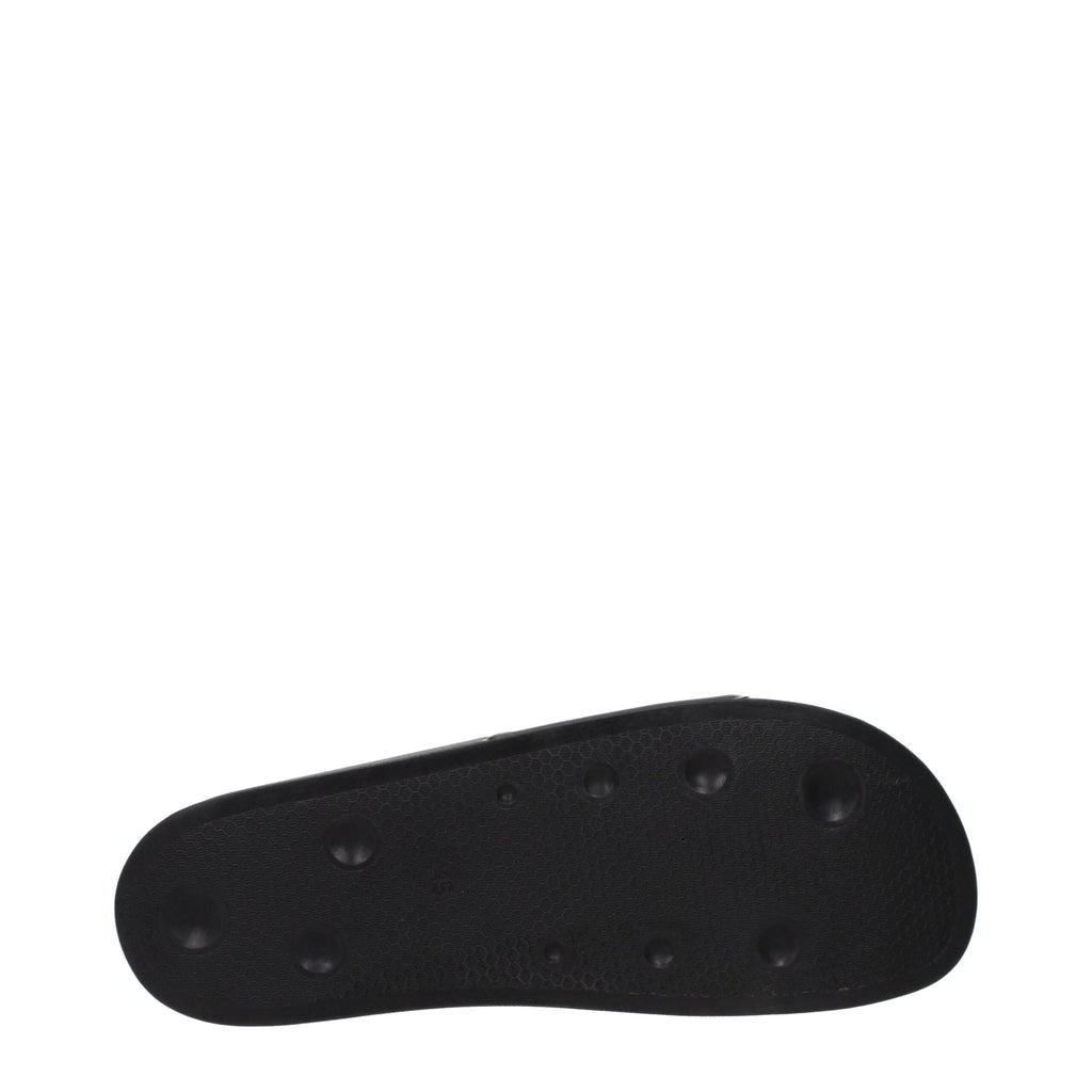 Marcelo Burlon Black Cotton Slippers
