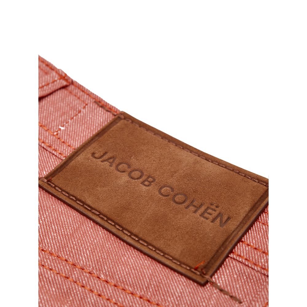 Jacob Cohen Red Cotton Skinny Pant