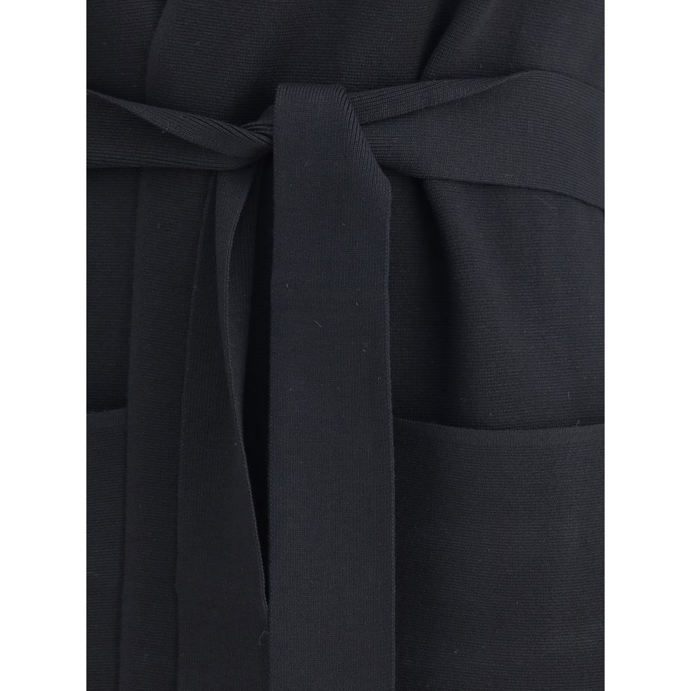 Max Mara Black Viscose Coat