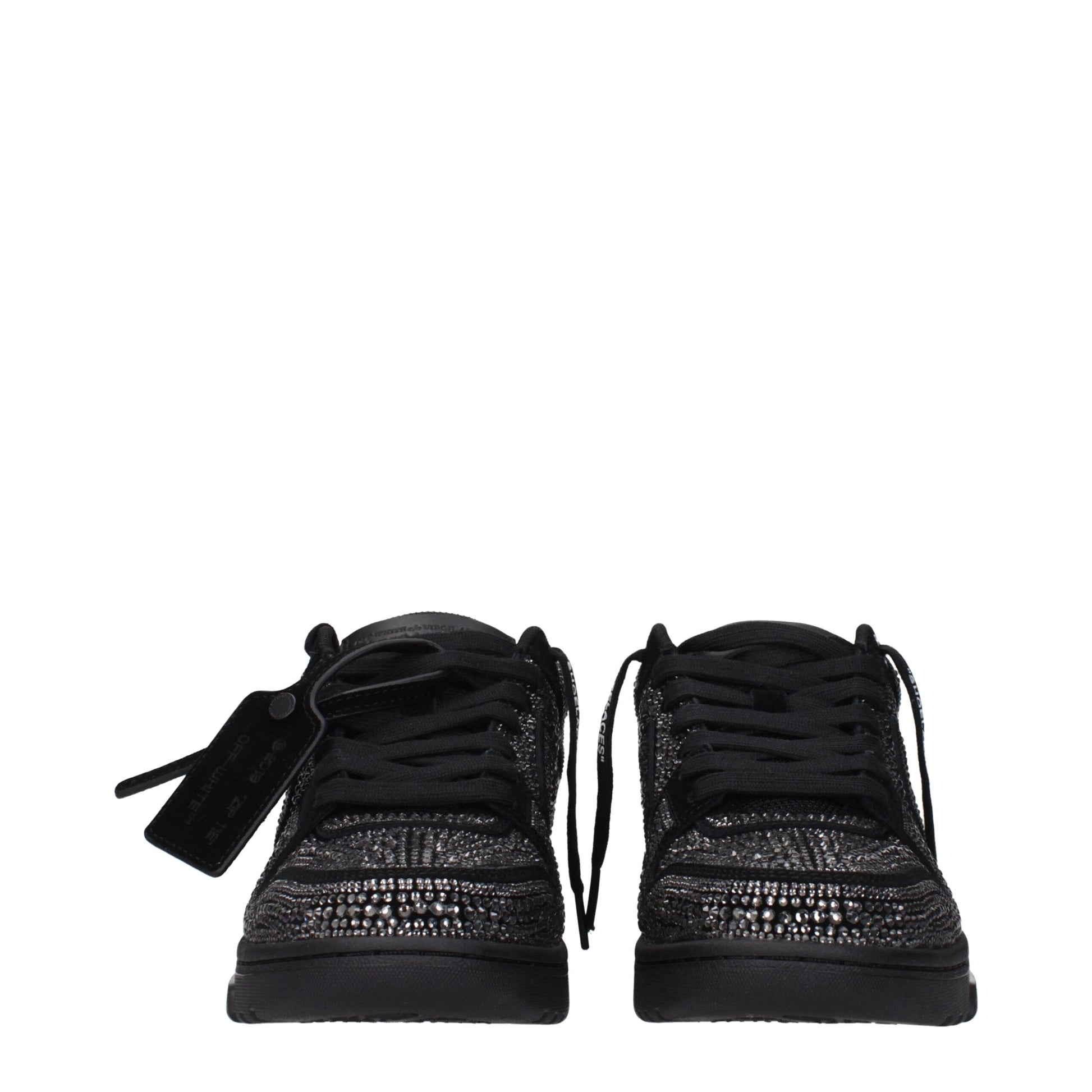 Off-White Black Leather Sneakers