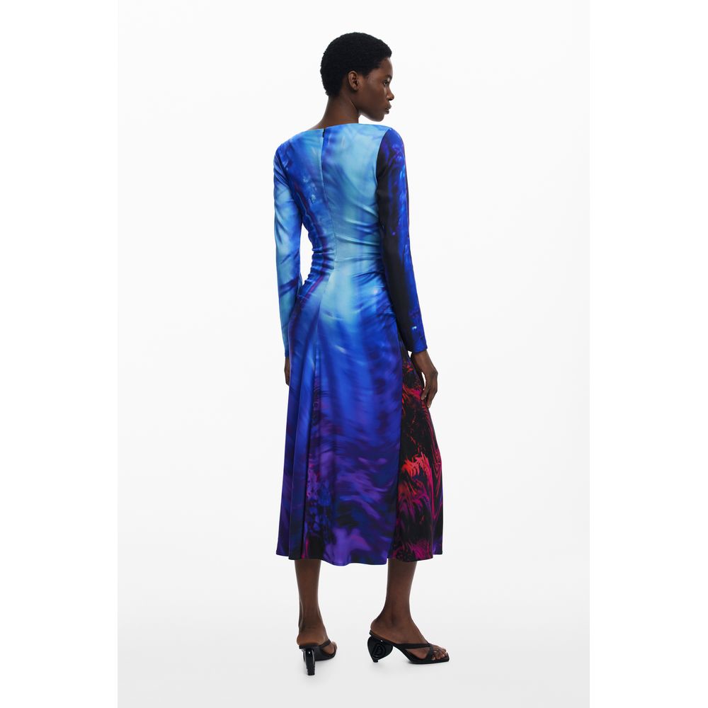 Desigual Blue Viscose Women Dress