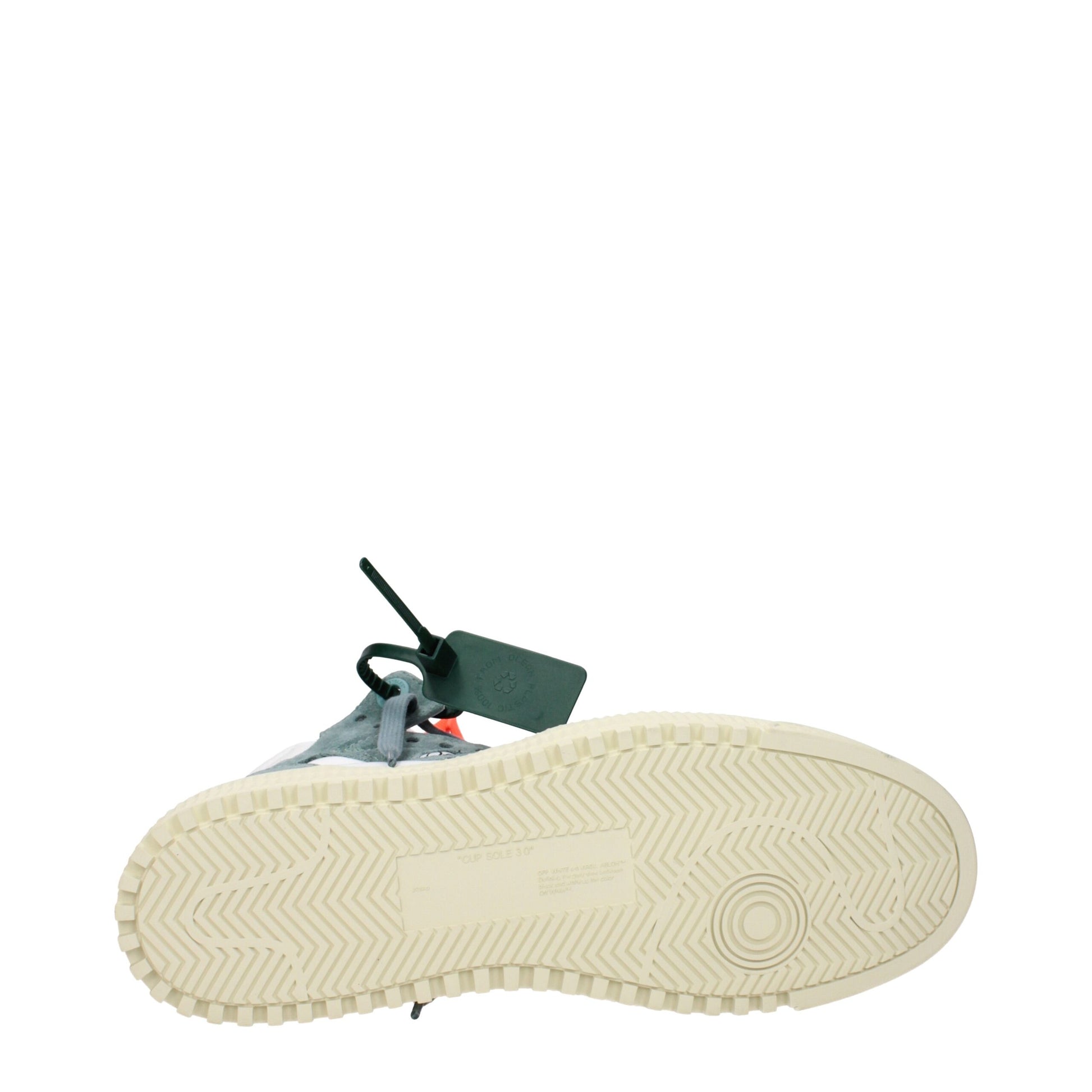 Off-White White Fabric High Top Sneakers