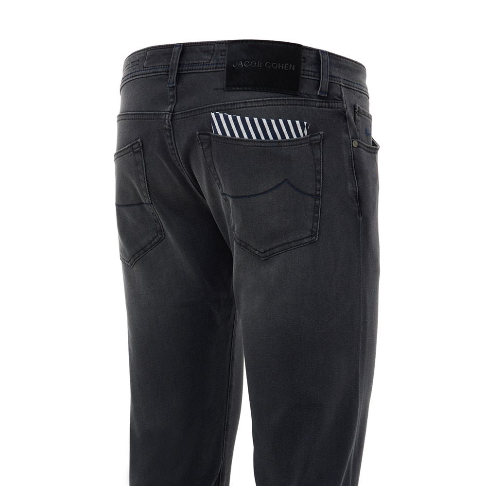 Jacob Cohen Black Cotton Skinny Jeans