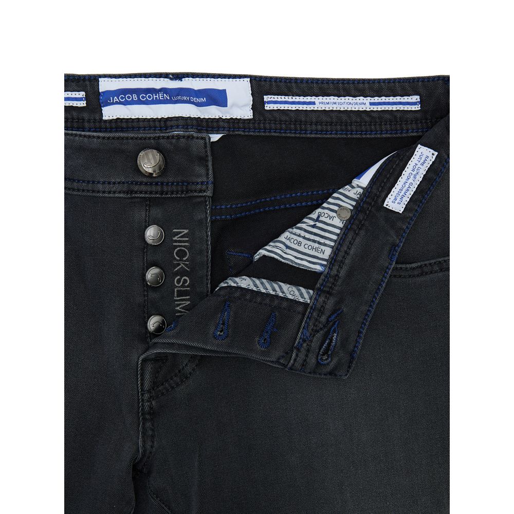 Jacob Cohen Black Cotton Skinny Jeans