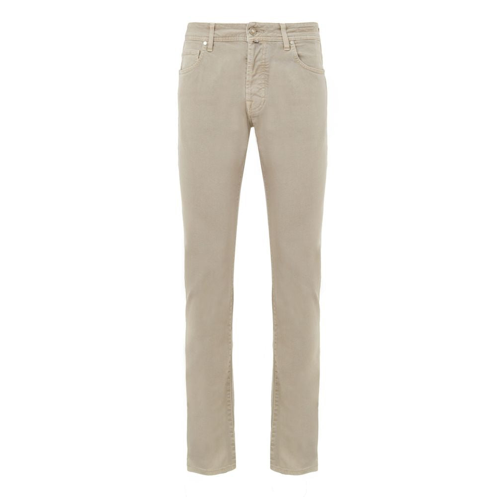 Jacob Cohen Beige Cotton Slim Fit Jeans