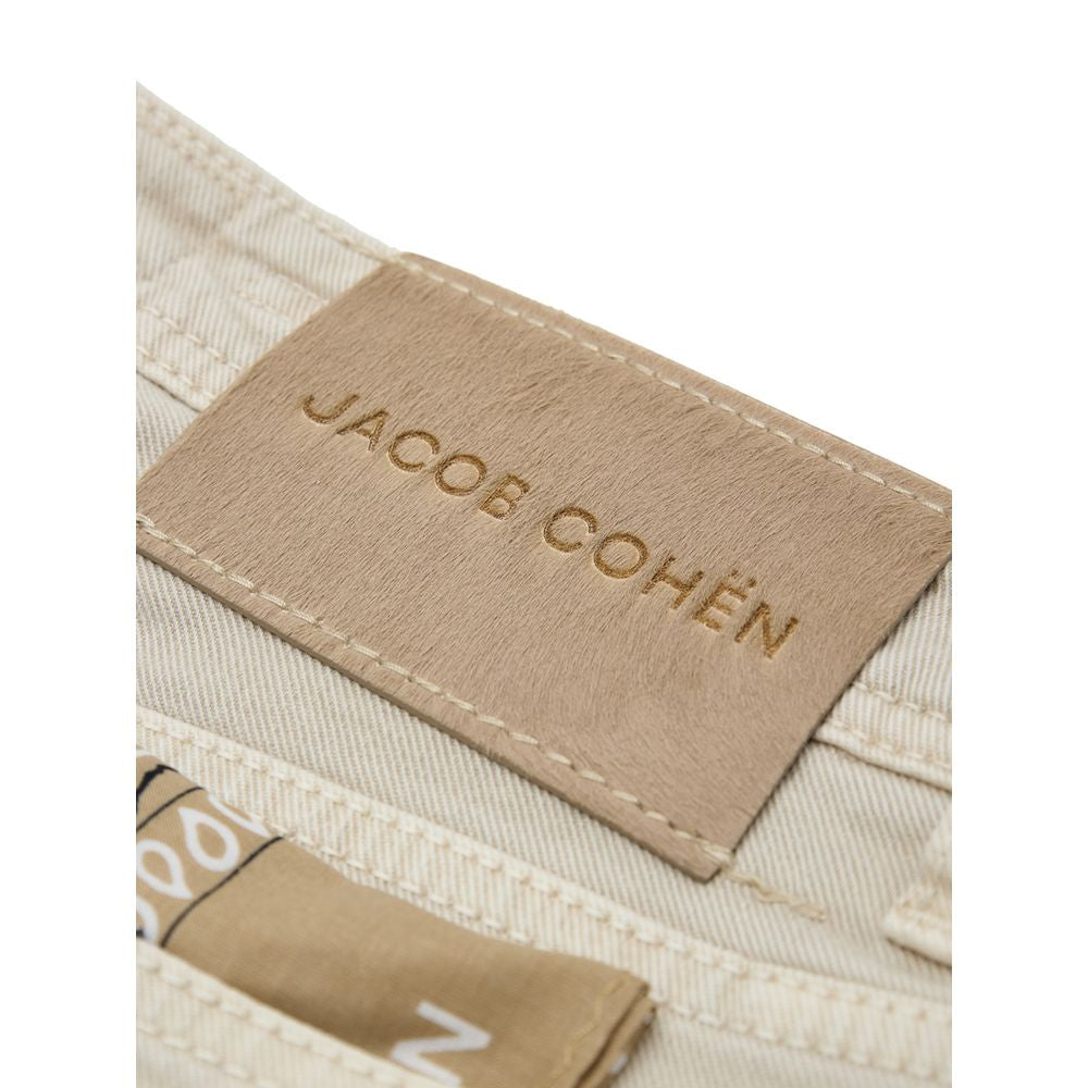 Jacob Cohen Beige Cotton Slim Fit Jeans