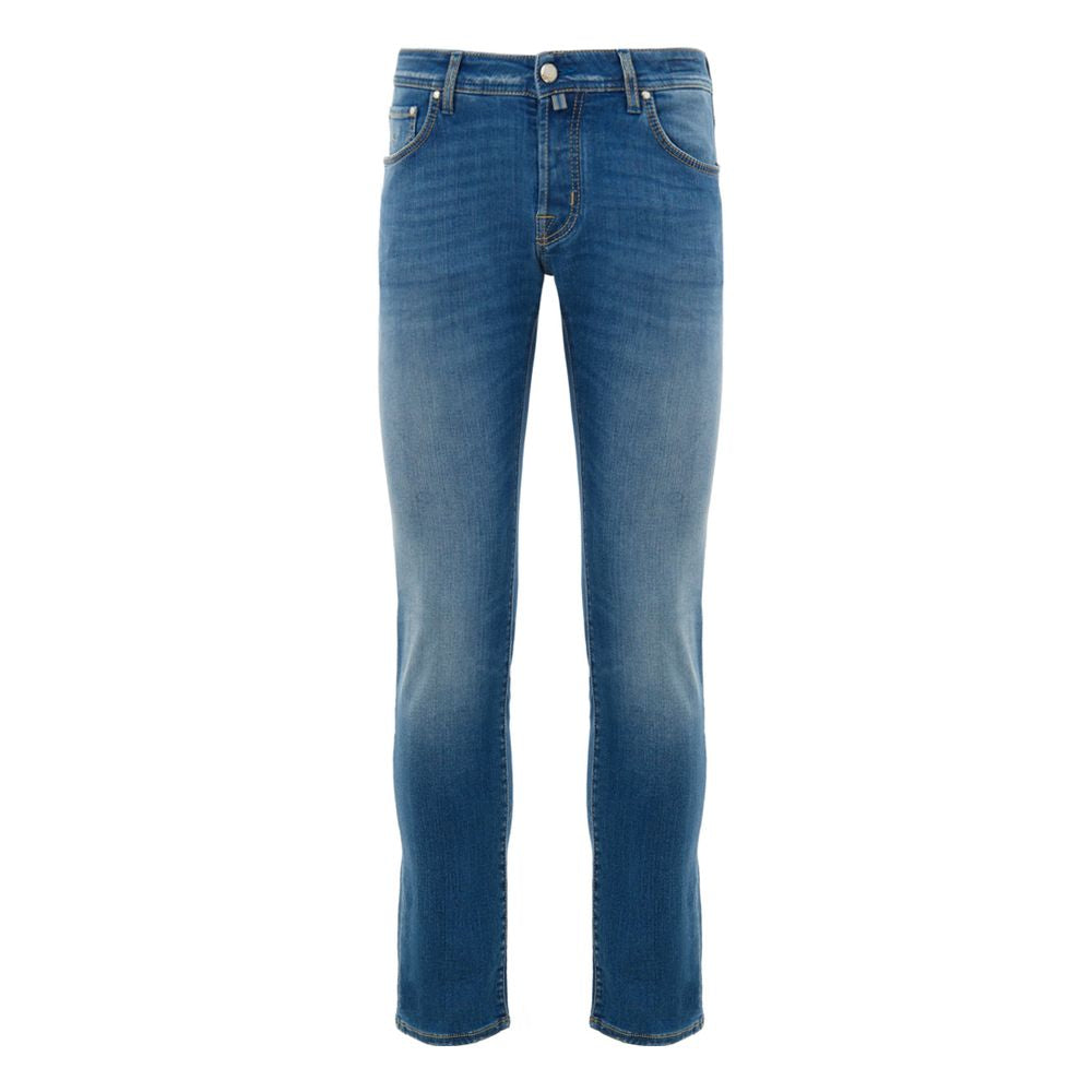 Jacob Cohen Blue Cotton Skinny Jeans