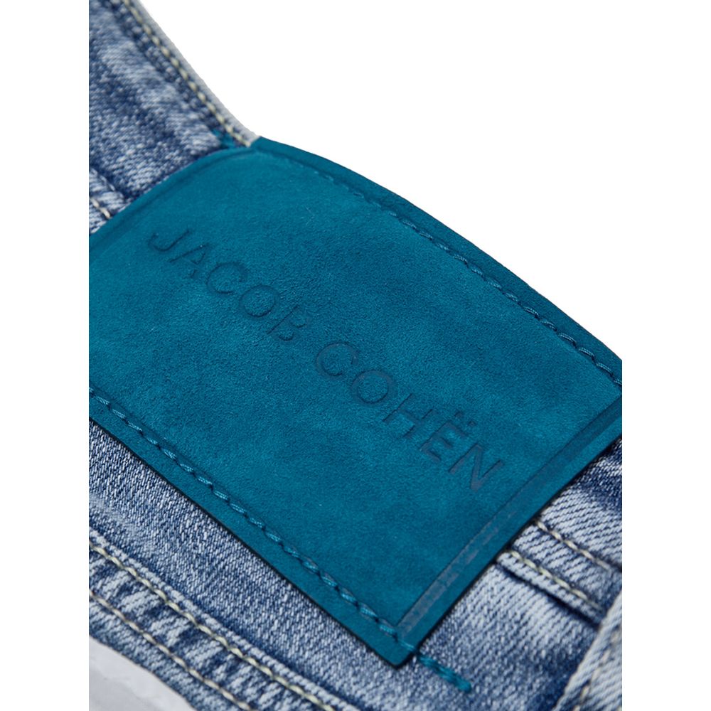 Jacob Cohen Blue Cotton Skinny Jeans