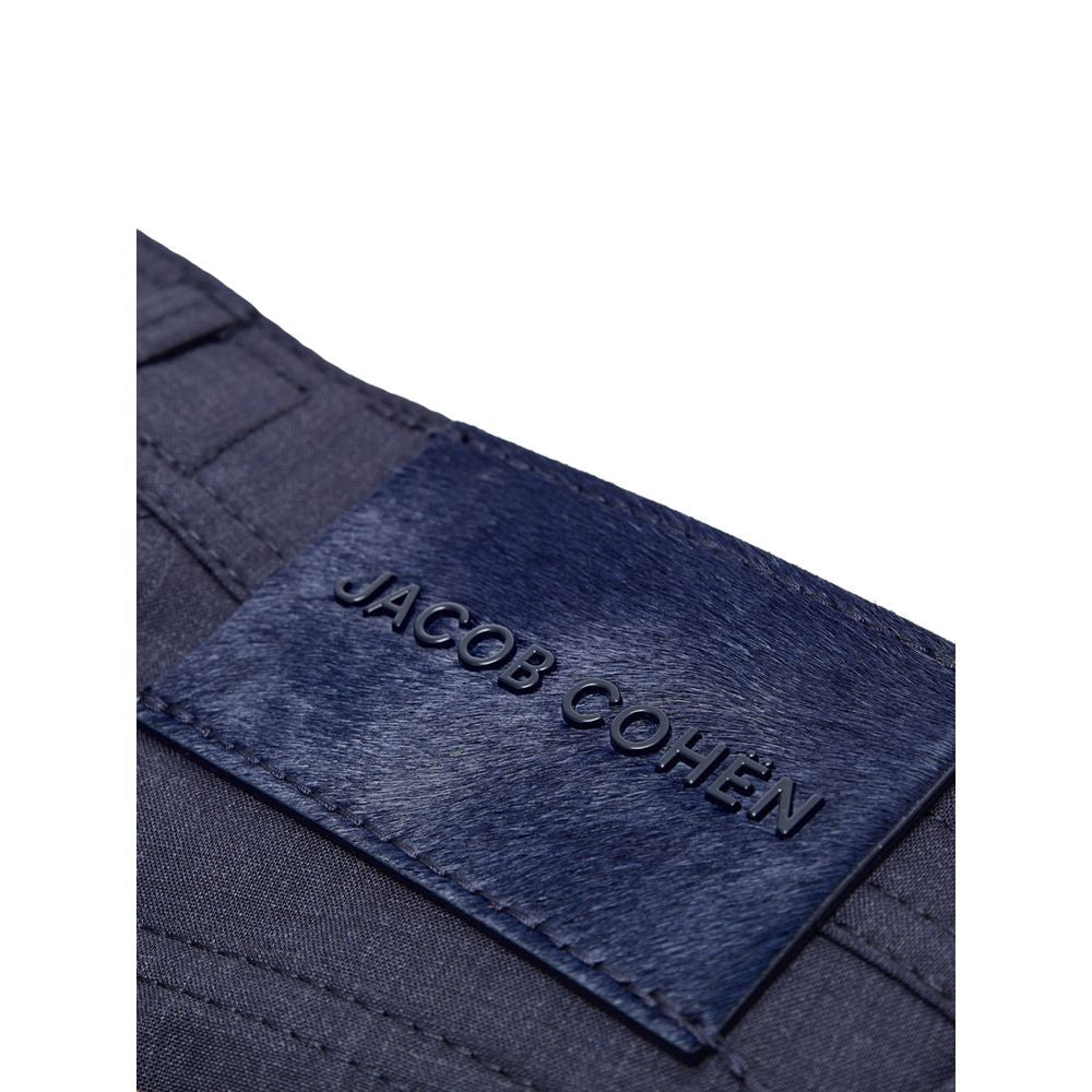Jacob Cohen Blue Wool Casual Pants