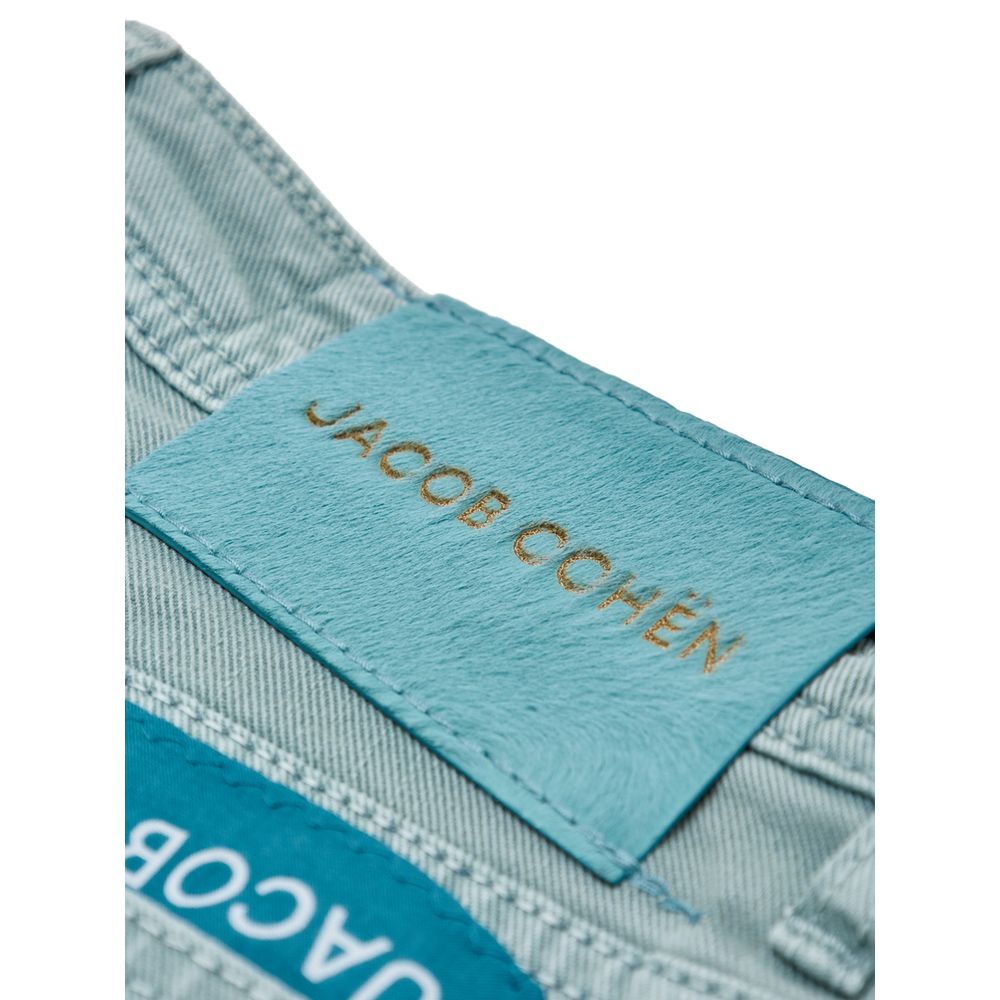 Jacob Cohen Green Cotton Skinny Jeans