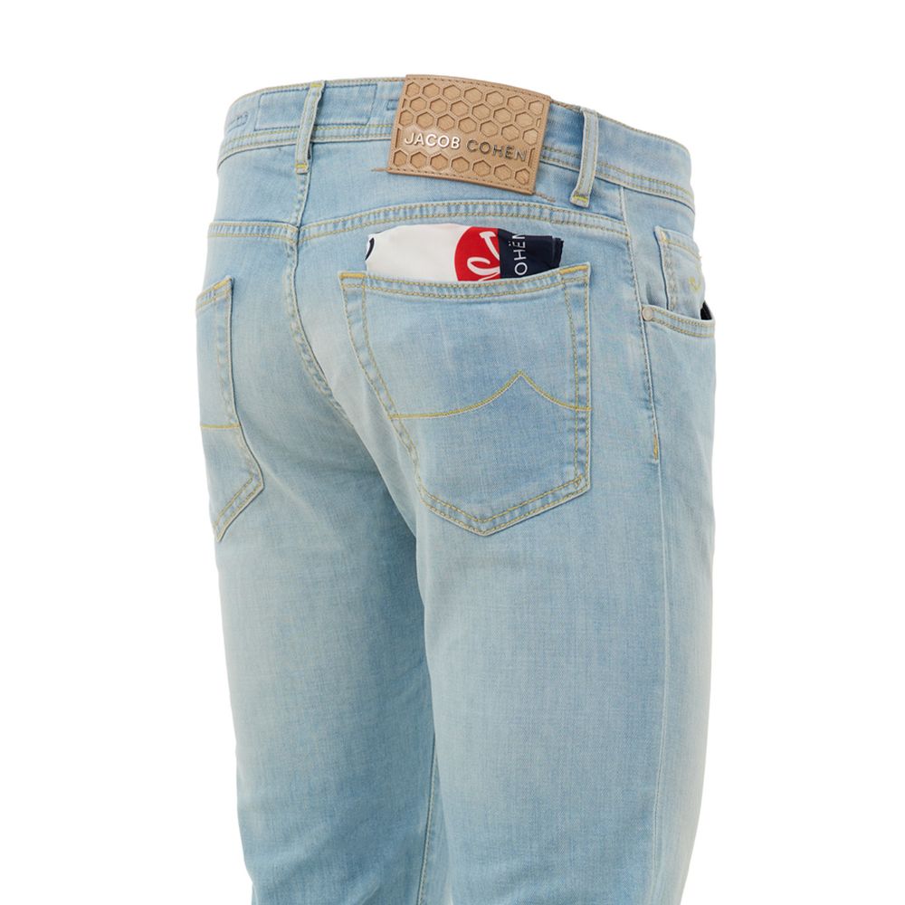 Jacob Cohen Blue Cotton Skinny Jeans
