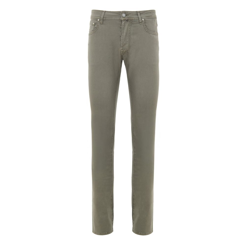 Jacob Cohen Gray Cotton Skinny Pants