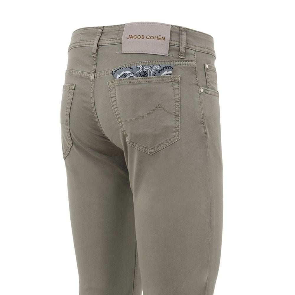 Jacob Cohen Gray Cotton Skinny Pants