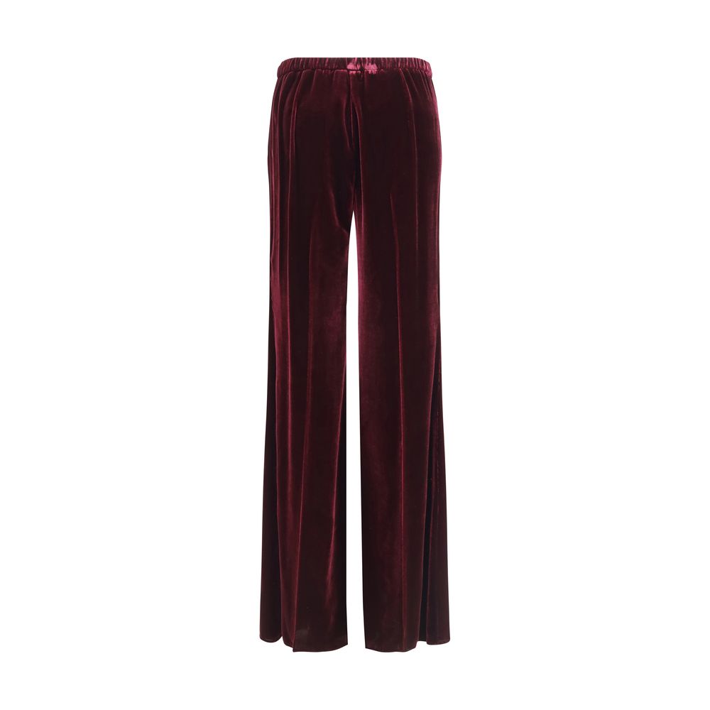 Forte_Forte Bordeaux Viscose Flared Pants